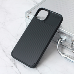 Zastitna maska (futrola) Defender Carbon - iPhone 15 Plus crna.