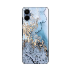 Zastitna silikonska maska (futrola) PRINT - Samsung A065F Galaxy A06 Blue Gold Marble.