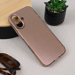 Zastitna maska (futrola) Sparkle Dust - iPhone 16 6.1 roze zlatna.