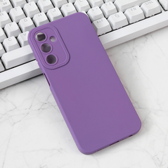Zastitna maska (futrola) Silikon Pro Camera - Samsung A256B Galaxy A25 ljubicasta.