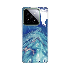 Zastitna silikonska maska (futrola) PRINT - Xiaomi 14 Blue Marble.