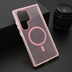 Zastitna maska (futrola) CRYSTAL MagSafe - Samsung S928 Galaxy S24 Ultra 5G roze (MS).