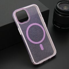 Zastitna maska (futrola) CRYSTAL MagSafe - iPhone 14 (6.1) ljubicasta (MS).