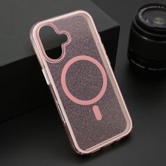 Zastitna maska (futrola) CRYSTAL MagSafe - iPhone 16 (6.1) roze (MS).