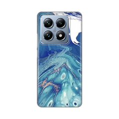 Zastitna silikonska maska (futrola) PRINT - Xiaomi 14T Pro Blue Marble.