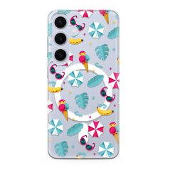 Zastitna maska (futrola) silikonska print MagSafe - Samsung S921 Galaxy S24 5G beach (MS).
