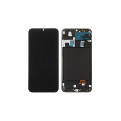 LCD displej (ekran) - Samsung A205/Galaxy A20 + touchscreen + okvir crni OLED.