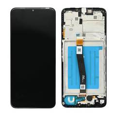 LCD displej (ekran) - Samsung A226 Galaxy A22 5G (GH81-20694A) + touchscreen + okvir crni FULL ORG-SP.