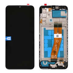 LCD displej (ekran) - Samsung A025/Galaxy A02s (GH81-20181A) (163mm) + touchscreen + okvir crni FULL ORG-SP.