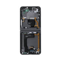 LCD displej (ekran) - Samsung F721/Galaxy Z Flip 4 + touchscreen + okvir Graphite Gray Service Pack ORG/GH82-29440A.