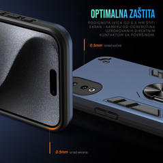 Zastitna maska (futrola) Hard Ring - Huawei Honor X7b tamno zelena.