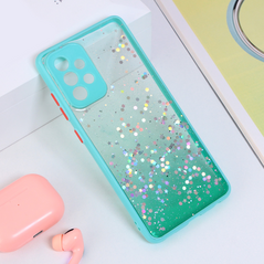 Zastitna maska (futrola) okvir Glitter - Samsung A525 Galaxy A52 4G/A526 Galaxy A52 5G/A528B Galaxy A52s 5G zelena.