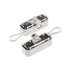 Univerzalna Back Up Baterija prenosiva baterija privezak Oxpower 5000mAh lightning bela.