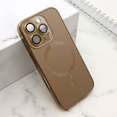 Zastitna maska (futrola) ELEGANT METAL MAGSAFE - iPhone 16 Pro (6.3) zlatna (MS).