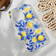 Zastitna maska (futrola) print Magsafe - iPhone 15 Pro 6.1 Mediteran Lemon.