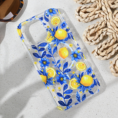 Zastitna maska (futrola) print Magsafe - iPhone 15 Pro Max 6.7 Mediteran Lemon.