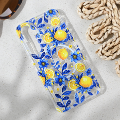 Zastitna maska (futrola) print Magsafe - Samsung S931 Galaxy S25 Mediteran Lemon.