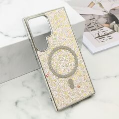 Futrole GLAM GLOW MagSafe - Samsung S928 Galaxy S24 Ultra 5G siva (MS).