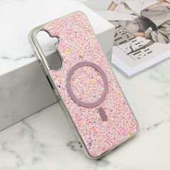 Futrole GLAM GLOW MagSafe - Samsung A166 Galaxy A16 5G roze (MS).