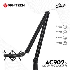 Studijski Drzac - mikrofon Fantech AC902s Microfone boom arm crni.