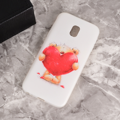 Zastitna ultra tanka (skin) maska / futrola PRINT - Samsung J330F Galaxy J3 (2017) Teddy love 2.