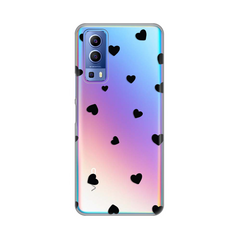 Zastitna ultra tanka (skin) maska / futrola PRINT - Vivo Y72 Hearts.