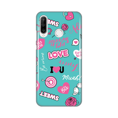 Zastitna silikonska maska (futrola) PRINT - Huawei P30 Lite Love.