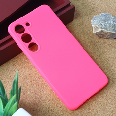 Zastitna maska (futrola) Teracell Giulietta - Samsung S916B Galaxy S23 Plus mat pink.