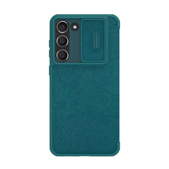 Zastitna maska (futrola) Nillkin Qin Pro (plain leather) - Samsung S916B Galaxy S23 Plus zelena.
