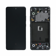 LCD displej (ekran) - Samsung A516/Galaxy A51 5G 2020+touch screen crni+frame Service Pack ORG/GH82-23100A.