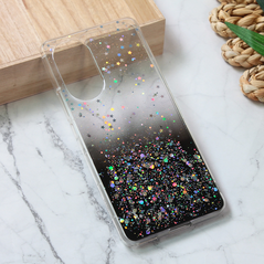 Zastitna silikonska maska (futrola) Glitter - Huawei Honor 50/Nova 9 crna.