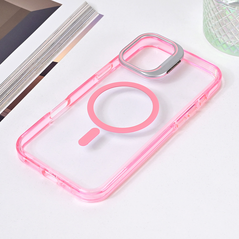 Zastitna maska (futrola) Magsafe Transparent - iPhone 16 Plus 6.7 pink.