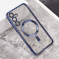 Zastitna maska (futrola) Magsafe Lux - Samsung A556 Galaxy A55 5G plava.