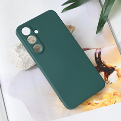 Zastitna maska (futrola) Teracell Soft Velvet - Samsung S936 Galaxy S25 Plus tamno zelena.