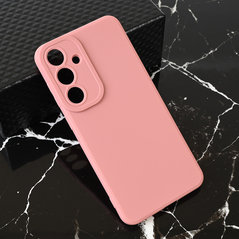 Zastitna maska (futrola) Teracell Giulietta - Samsung S936 Galaxy S25 Plus mat tamno roze.