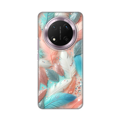 Zastitna silikonska maska (futrola) PRINT - Huawei Honor Magic 7 lite Pastel Feathers.