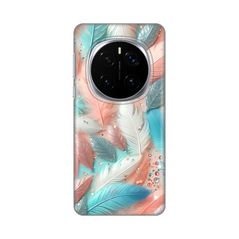 Zastitna silikonska maska (futrola) PRINT - Huawei Honor Magic 7 Pro Pastel Feathers.