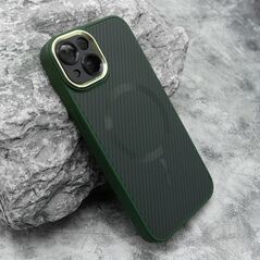 Zastitna maska (futrola) CARBON MagSafe - iPhone 14 (6.1) zelena (small camera) (MS).