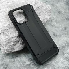 Zastitna maska (futrola) DEFENDER II - iPhone 15 Pro Max (6.7) crna (MS).