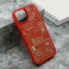 Zastitna maska (futrola) MACHINERY - iPhone 14 (6.1) crvena (MS).