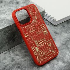 Zastitna maska (futrola) MACHINERY - iPhone 14 Pro Max (6.1) crvena (MS).