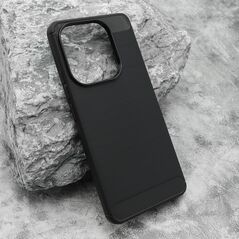 Zastitna silikonska maska (futrola) BRUSHED - Xiaomi Redmi Note 14 4G crna (MS).