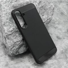 Zastitna silikonska maska (futrola) BRUSHED - Samsung S936 Galaxy S25 Plus 5G crna (MS).