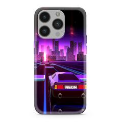 Zastitna ultra tanka (skin) maska / futrola PRINT CLEAR NEON WAVE - iPhone 14 Pro (6.1) NW03 (MS).