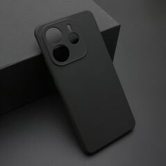 Zastitna ultra tanka (skin) maska / futrola KOLOR - Xiaomi Redmi Note 14 4G crna (MS).