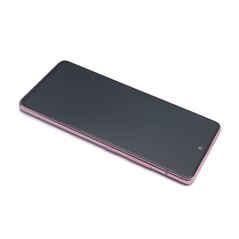 LCD displej (ekran) - Samsung A516 Galaxy A51 5G + Touch screen + okvir pink Full ORG EU (GH82-23124C/23100C/22945C) (MS).