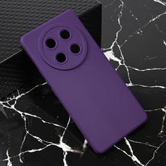 Zastitna maska (futrola) Teracell Giulietta - Huawei Honor Magic 7 lite mat tamno ljubicasta.