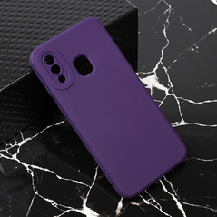 Zastitna maska (futrola) Teracell Giulietta - Samsung A405F Galaxy A40 mat tamno ljubicasta.