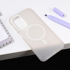 Zastitna maska (futrola) Magsafe Pastel - Samsung A266B Galaxyg A26 5G bela.