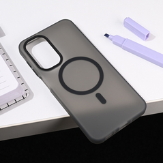 Zastitna maska (futrola) Magsafe Pastel - Samsung A266B Galaxyg A26 5G crna.